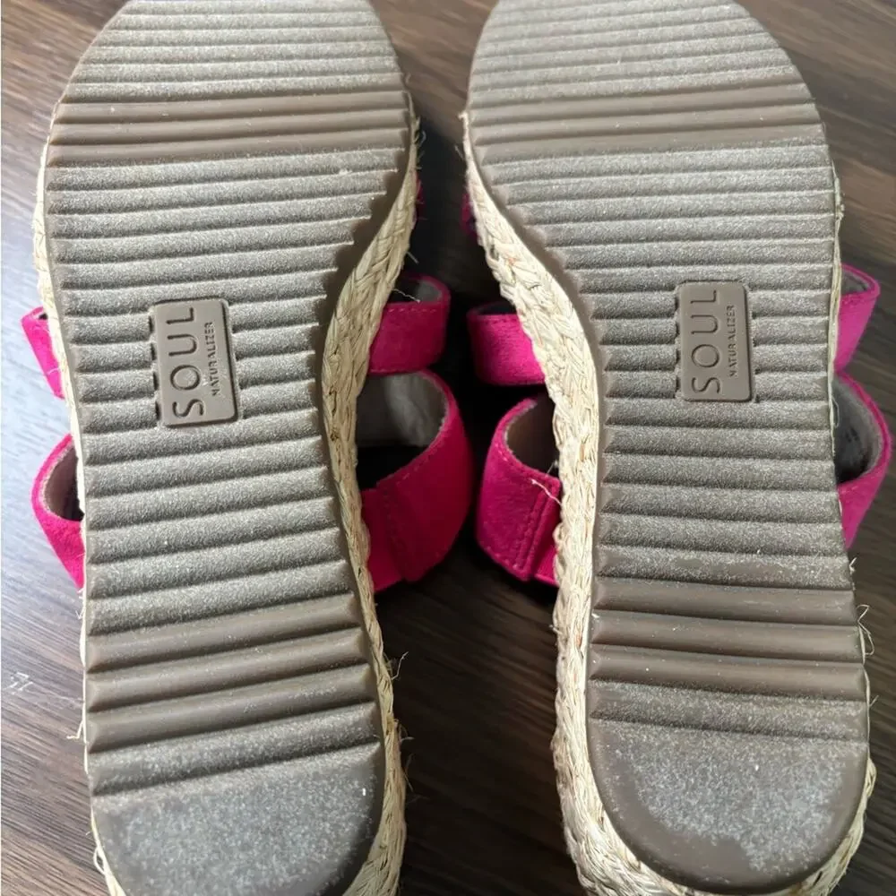 SOUL Naturalizer Pink Floral Espadrilles‎ NWOT Size 11